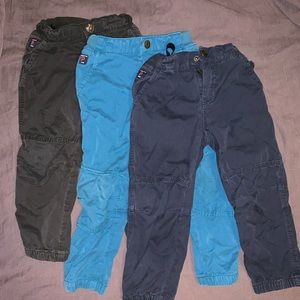 Lot 3 pairs of Polarn O. Pyret casual pants